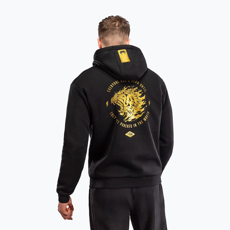 Pánska mikina Venum x Mike Tyson Tiger Hoodie black/gold 2