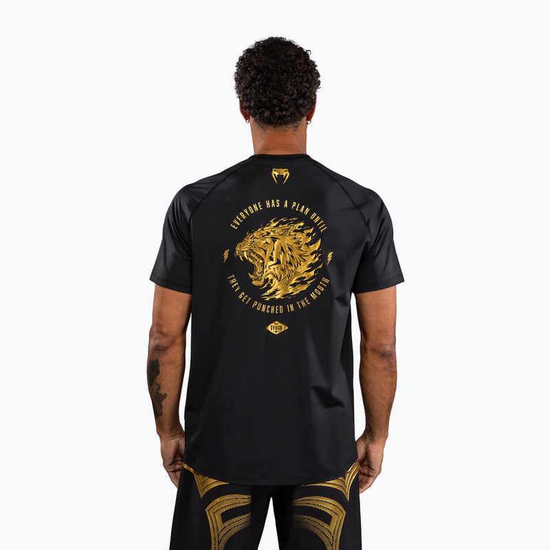 Pánske tričko Venum x Mike Tyson Tiger Dry Tech black/gold 3