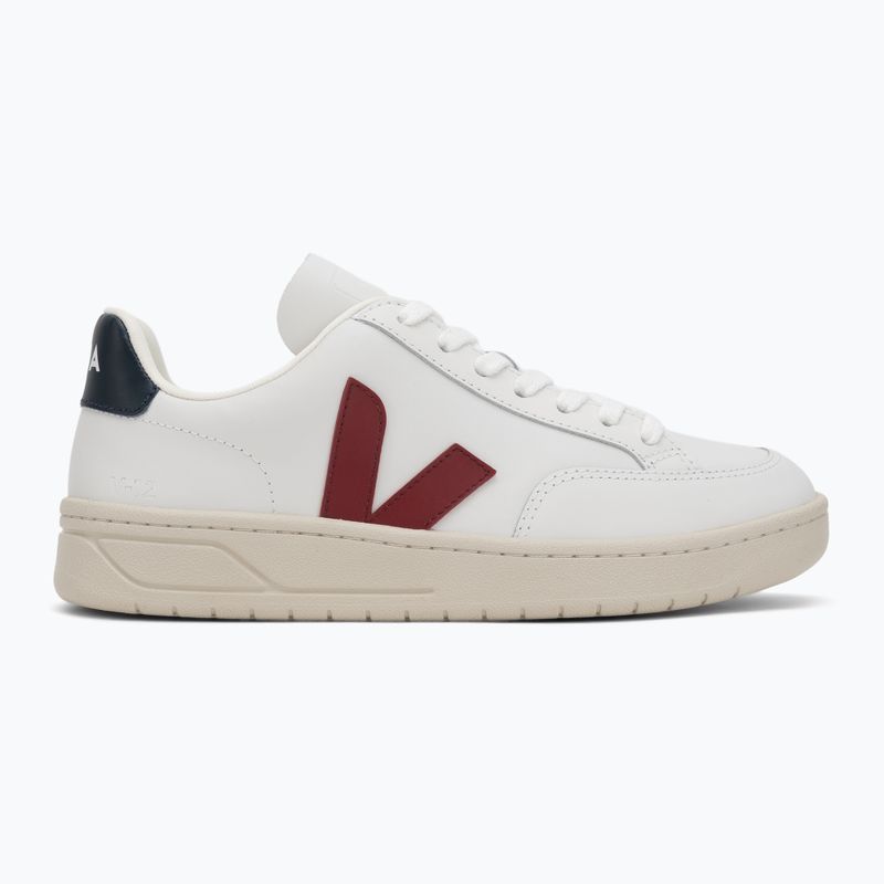 Dámske topánky VEJA V-12 Leather white/marsala/navy 2