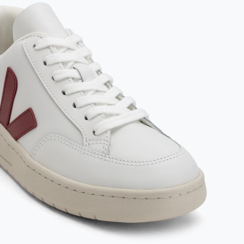 Dámske topánky VEJA V-12 Leather white/marsala/navy 7