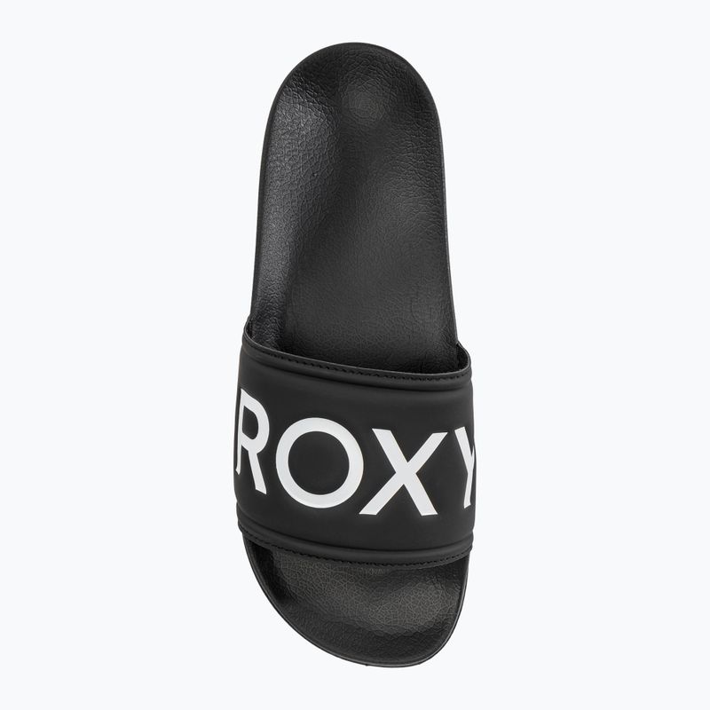 Dámske žabky ROXY Slippy II green black fg 5