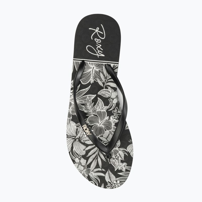 Dámske žabky ROXY Viva Stamp II black/white 5