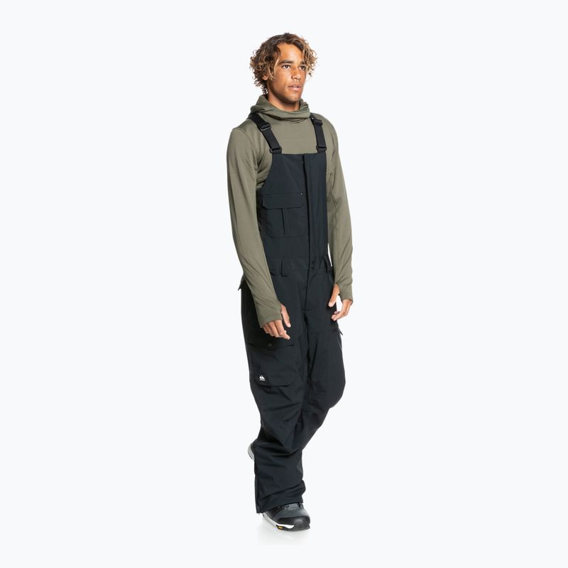 Quiksilver Utility Bib pánske snowboardové nohavice black EQYTP3153 2