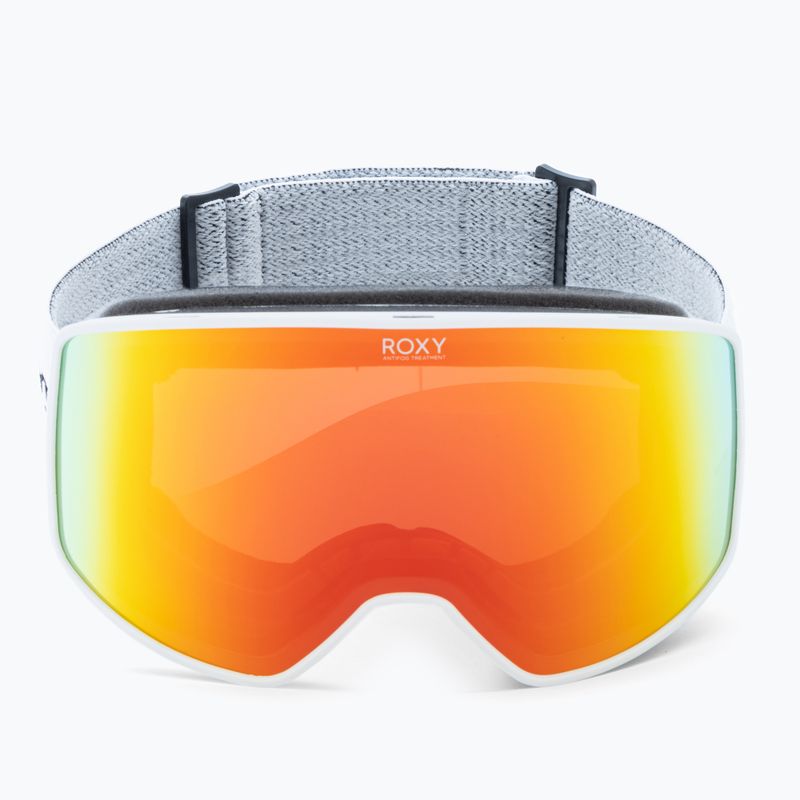 Dámske snowboardové okuliare ROXY Storm Women 2021 bright white/amber rose ml red 2