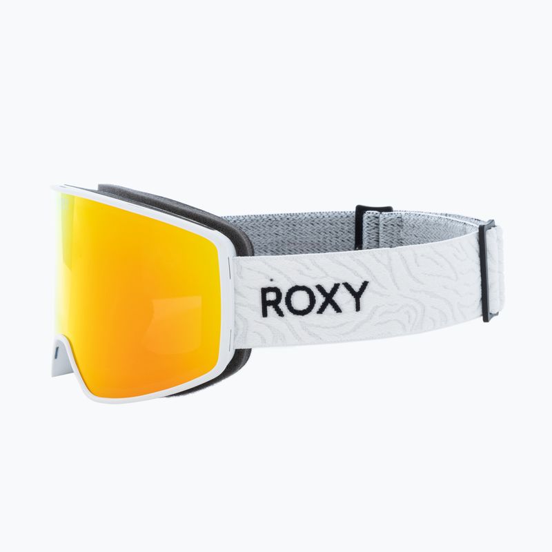 Dámske snowboardové okuliare ROXY Storm Women 2021 bright white/amber rose ml red 4