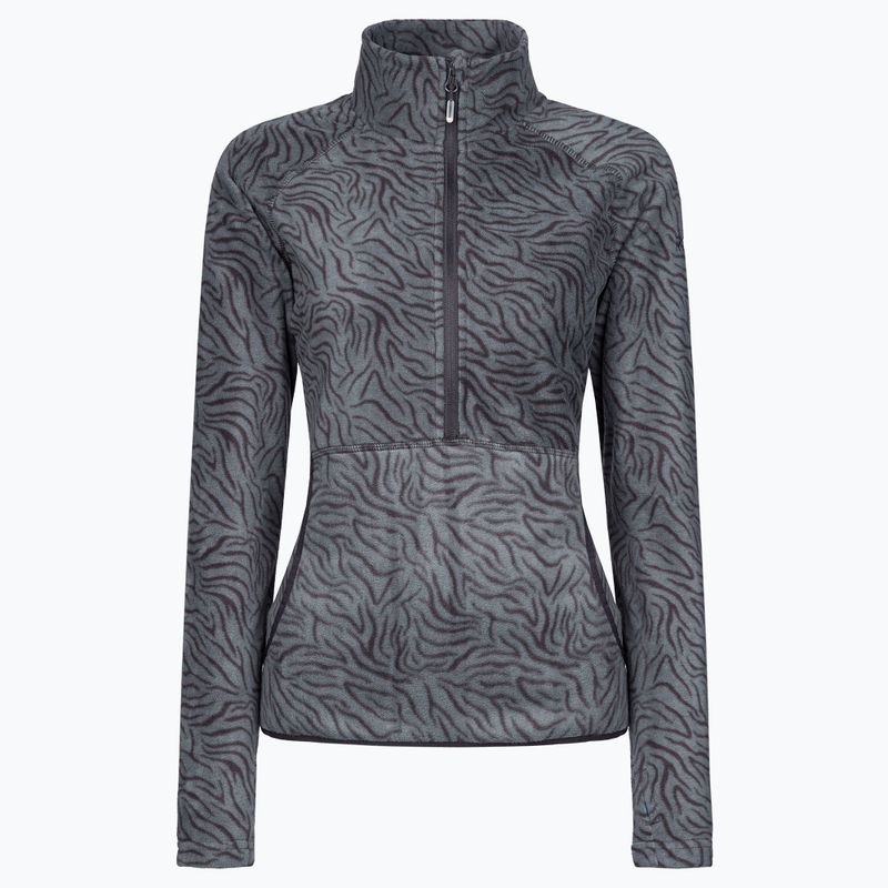 Dámska snowboardová mikina ROXY Cascade 2021 true black zebra print 8