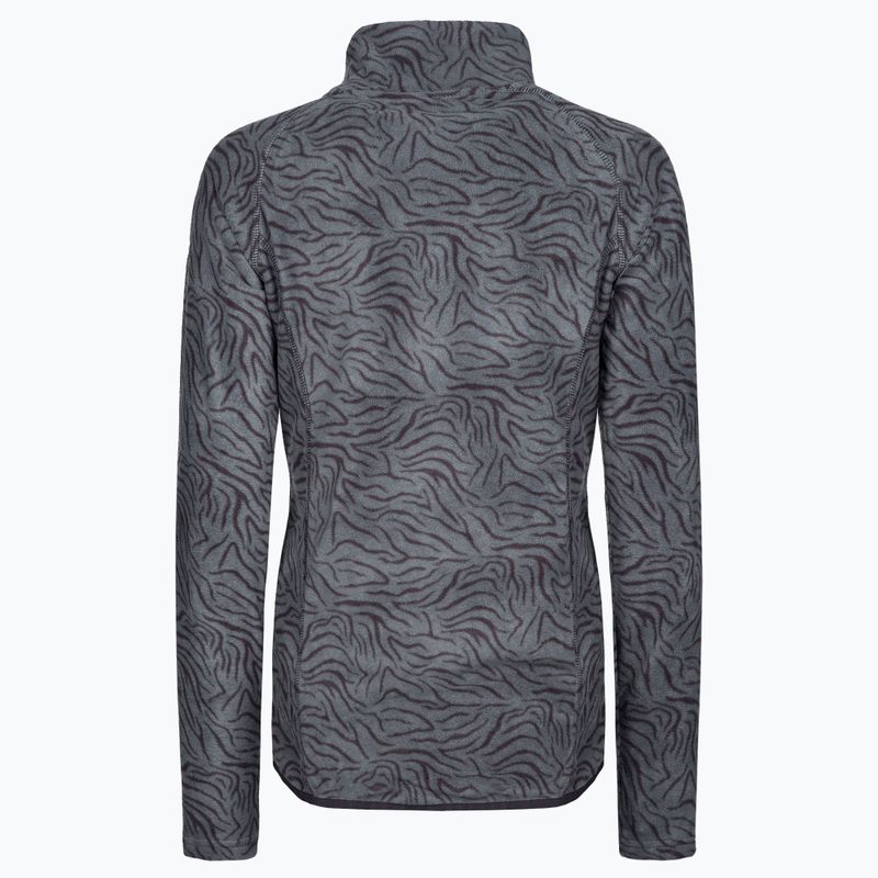 Dámska snowboardová mikina ROXY Cascade 2021 true black zebra print 9