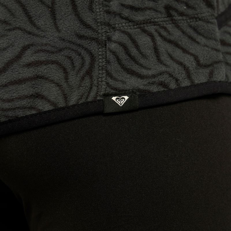 Dámska snowboardová mikina ROXY Cascade 2021 true black zebra print 6