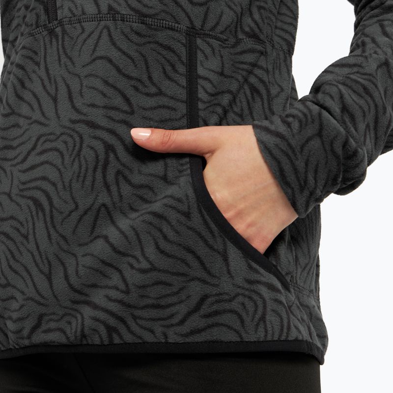 Dámska snowboardová mikina ROXY Cascade 2021 true black zebra print 7