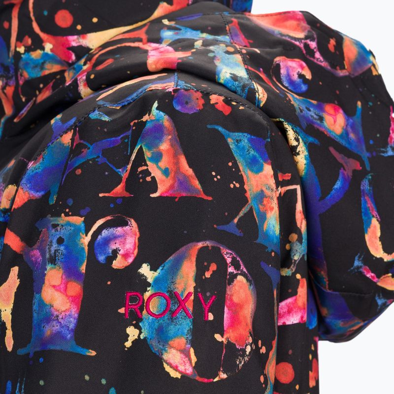 Detská snowboardová bunda ROXY Jetty Girl 2021 true black magic carpet 3