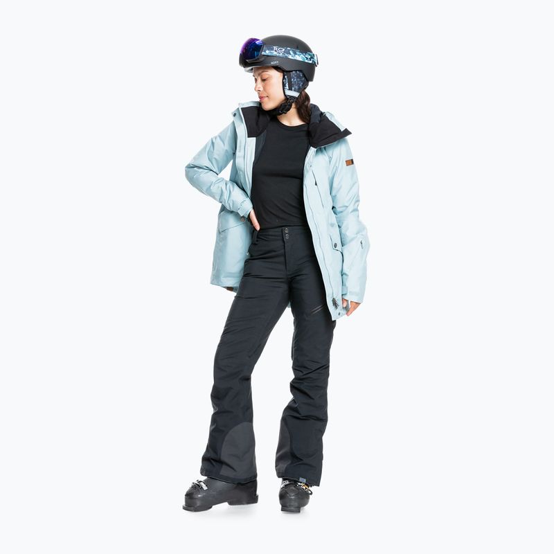 Dámske snowboardové okuliare ROXY Popscreen Cluxe J 2021 true black akio/sonar ml revo blue 7