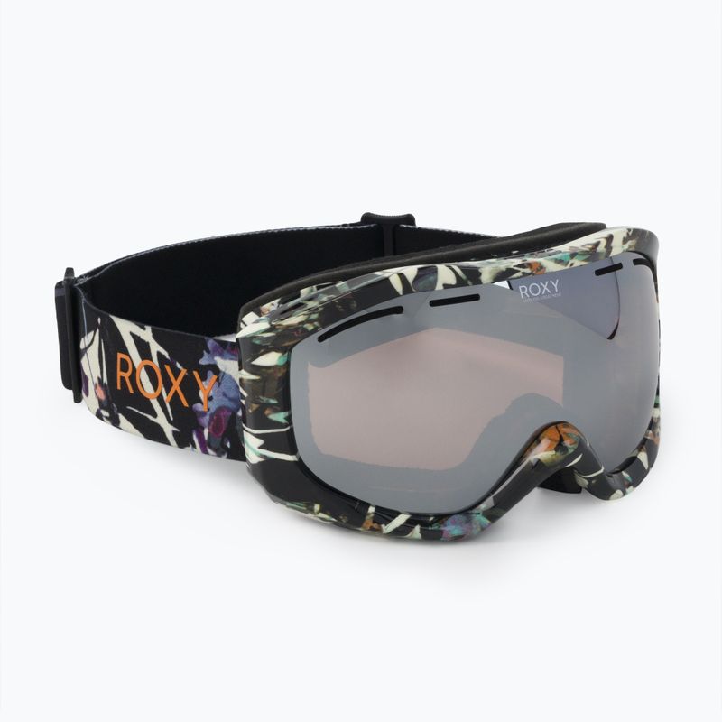 Dámske snowboardové okuliare ROXY Sunset ART J 2021 true black superlights /amber rose ml super silver
