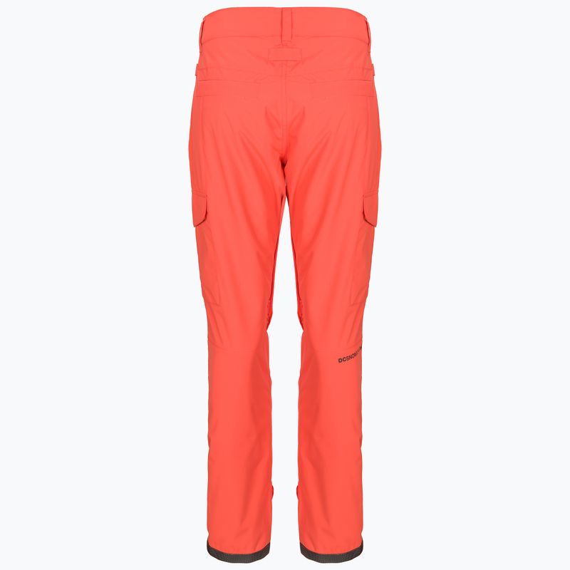 Dámske nohavice na snowboard DC Nonchalant hot coral 8