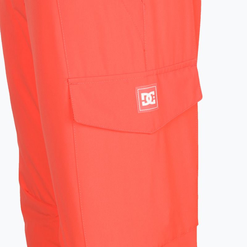 Dámske nohavice na snowboard DC Nonchalant hot coral 9