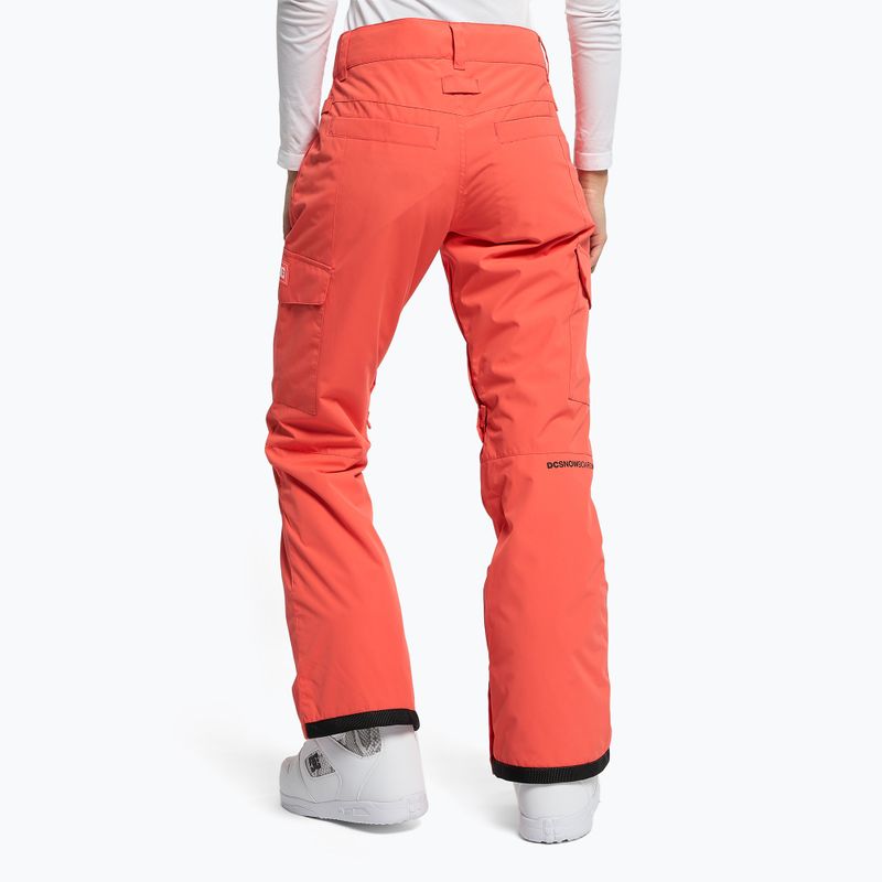 Dámske nohavice na snowboard DC Nonchalant hot coral 4
