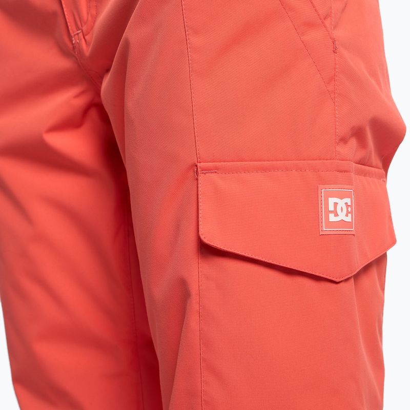 Dámske nohavice na snowboard DC Nonchalant hot coral 5