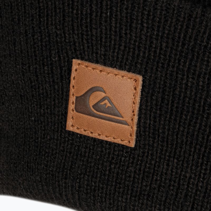 Pánska snowboardová čiapka Quiksilver Brigade Beanie true black 4