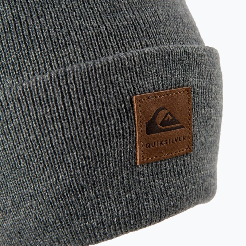 Quiksilver Brigade šedá pánska snowboardová čiapka EQYHA03303 3