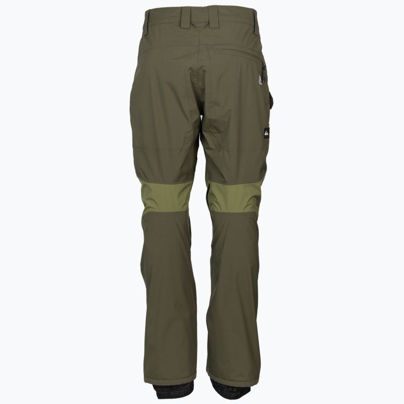 Quiksilver pánske snowboardové nohavice Tr Stretch green EQYTP03165 2