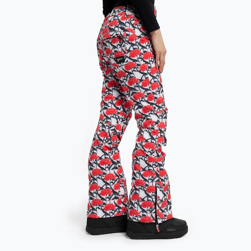 Dámske nohavice na snowboard ROXY Rowley X ROXY High 2021 bright white/white red 3