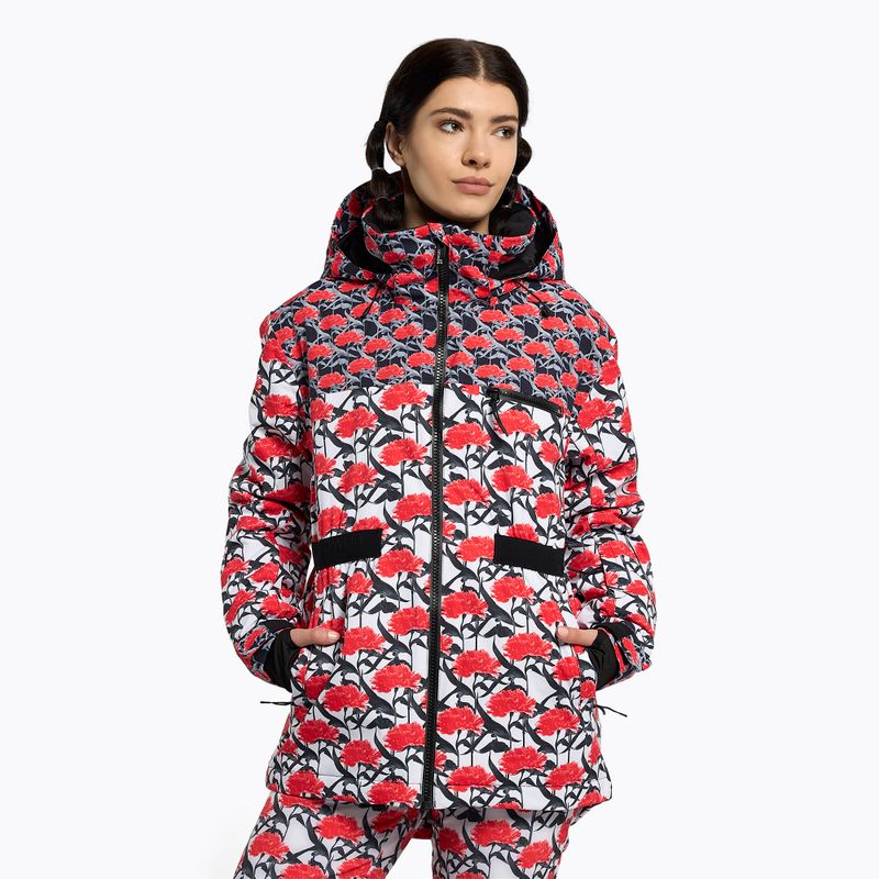 Dámska snowboardová bunda ROXY Rowley X Ski Parka 2021 bright white/white red