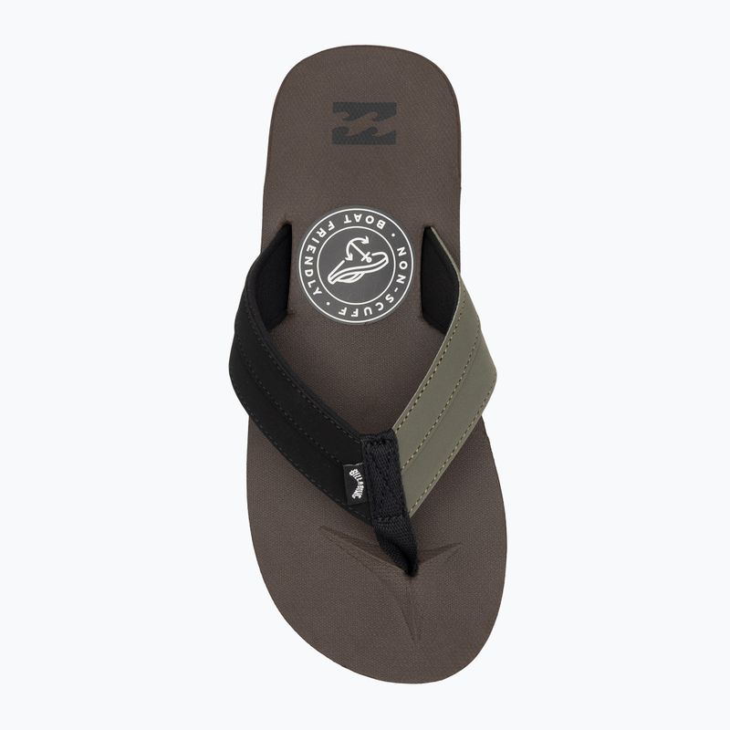Pánske žabky Billabong All Day Impact chocolate MFOT1BAD-CHO 5