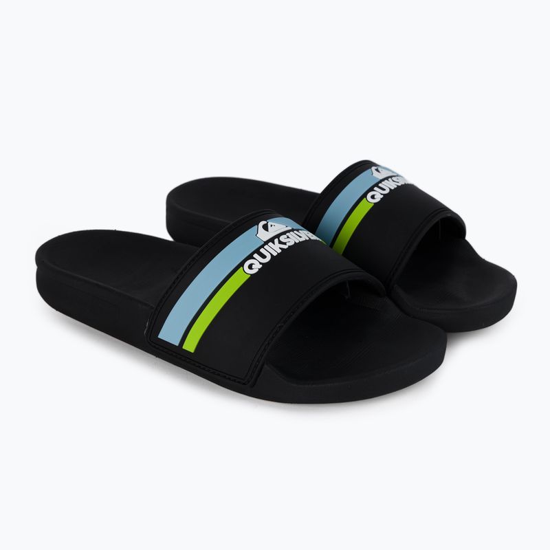 Detské žabky Quiksilver Rivi Slide black/orange/blue 5