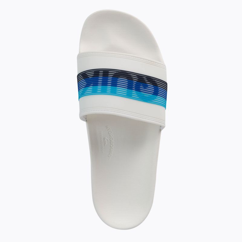 Pánske žabky Quiksilver Rivi Wordmark Slide white/white/blue 6
