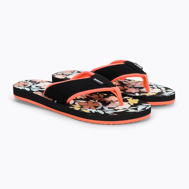 Dámske žabky ROXY Coastin Print 2021 black print 5