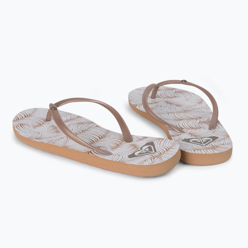 Dámske žabky ROXY Bermuda Print J 2021 white/tan 3