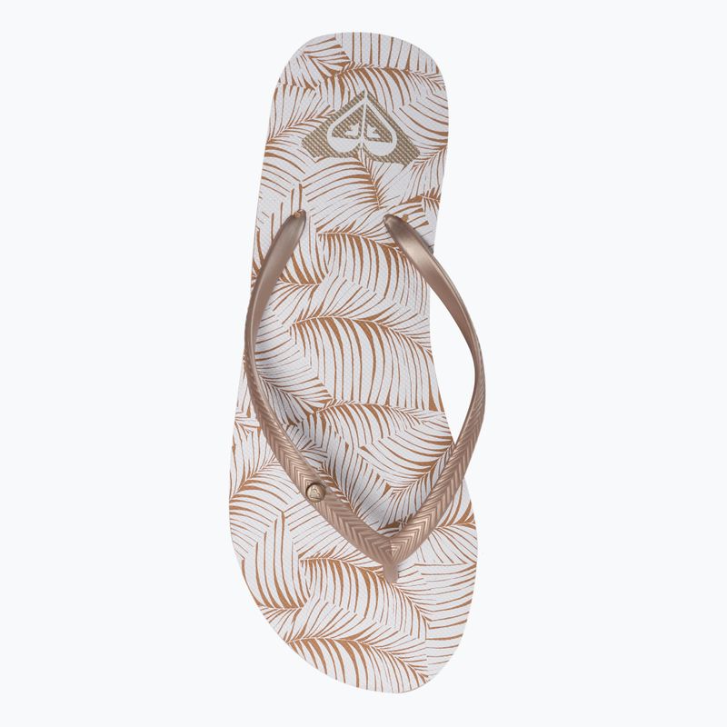 Dámske žabky ROXY Bermuda Print J 2021 white/tan 6
