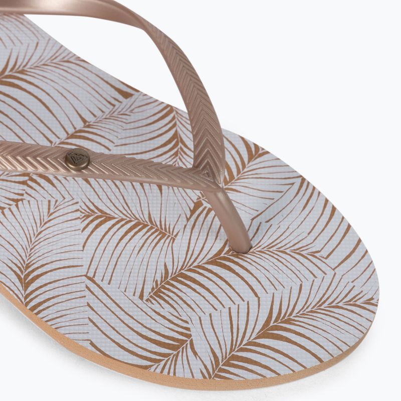 Dámske žabky ROXY Bermuda Print J 2021 white/tan 7