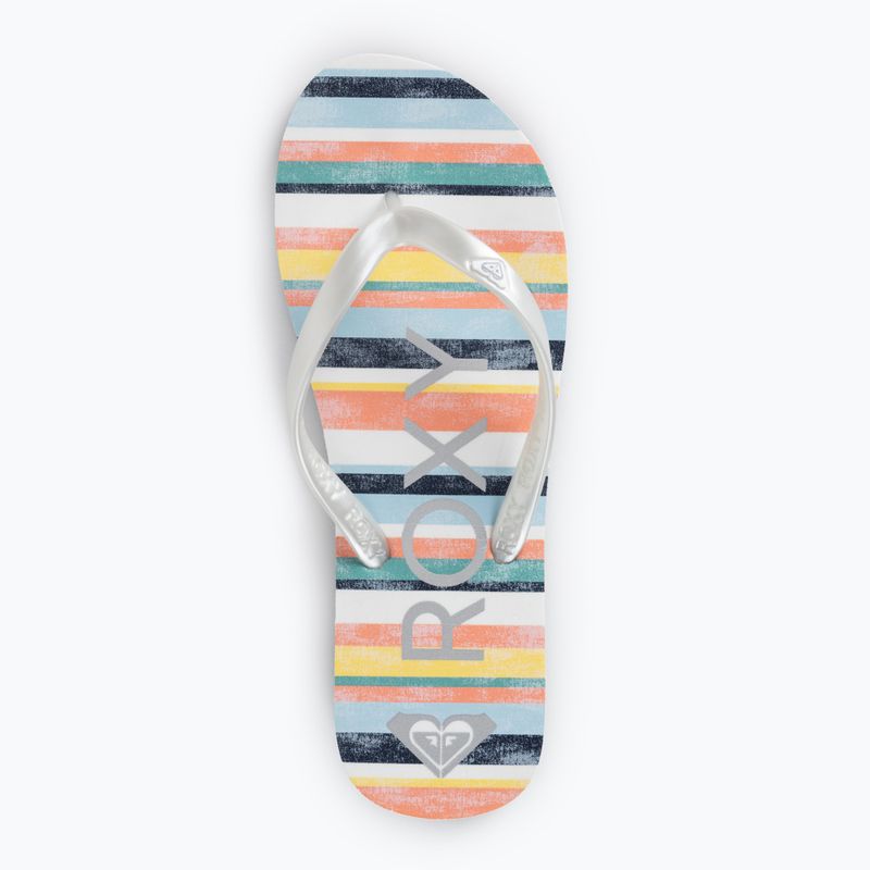 Detské žabky ROXY Tahiti VII 2021 stripe citrus/olmpian blue 6