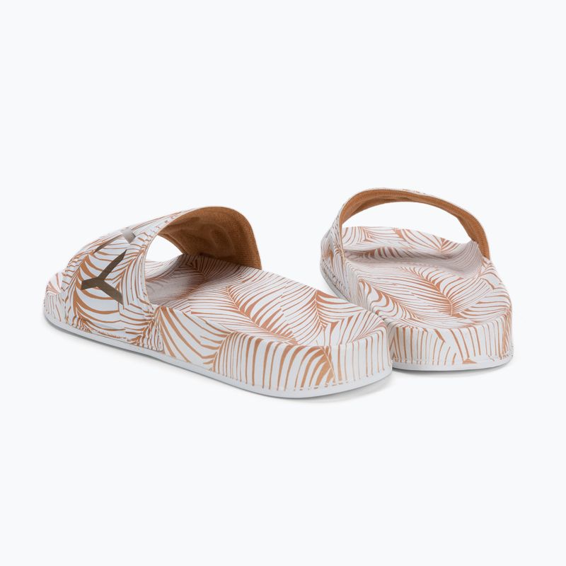 Dámske žabky ROXY Slippy Printed 2021 white/tan 3