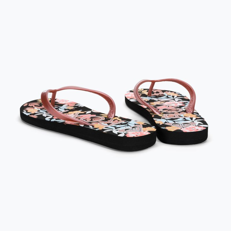 Dámske žabky ROXY Tahiti VII 2021 black/pink 3