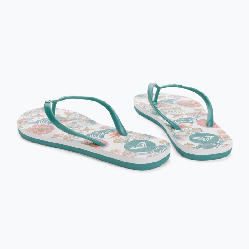 Dámske žabky ROXY To The Sea X 2021 white/aqua 3