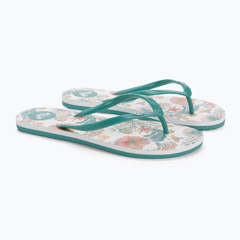 Dámske žabky ROXY To The Sea X 2021 white/aqua 5
