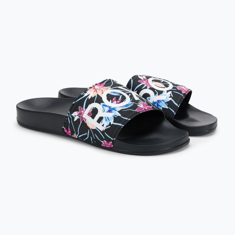 Dámske žabky ROXY Slippy II 2021 black/azela pink 5