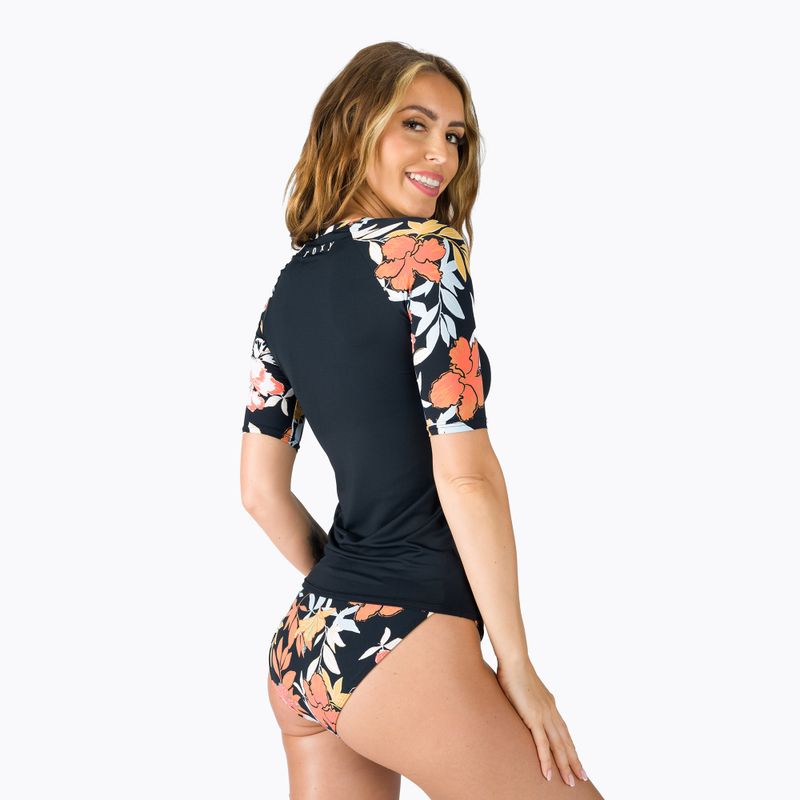 Dámske plavecké tričko ROXY Beach Classics 2021 anthracite/island vibes 3