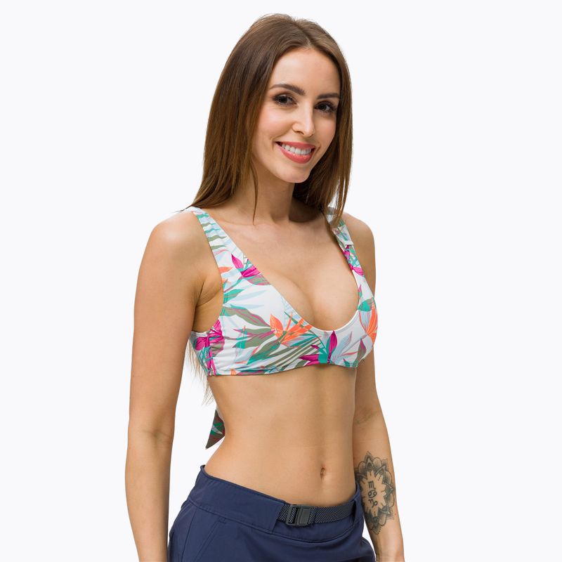 Vrchný diel plaviek ROXY Beach Classics Elongated Triangle 2021 bright white/floral of paradis