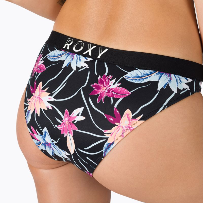 Spodný diel plaviek ROXY Active 2021 anthracite/floral flow 5