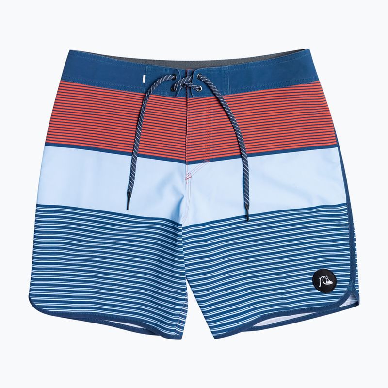 Pánske plavecké šortky Quiksilver Surfsilk Tijuana 18" modro-oranžové EQYBS04651-BSN6