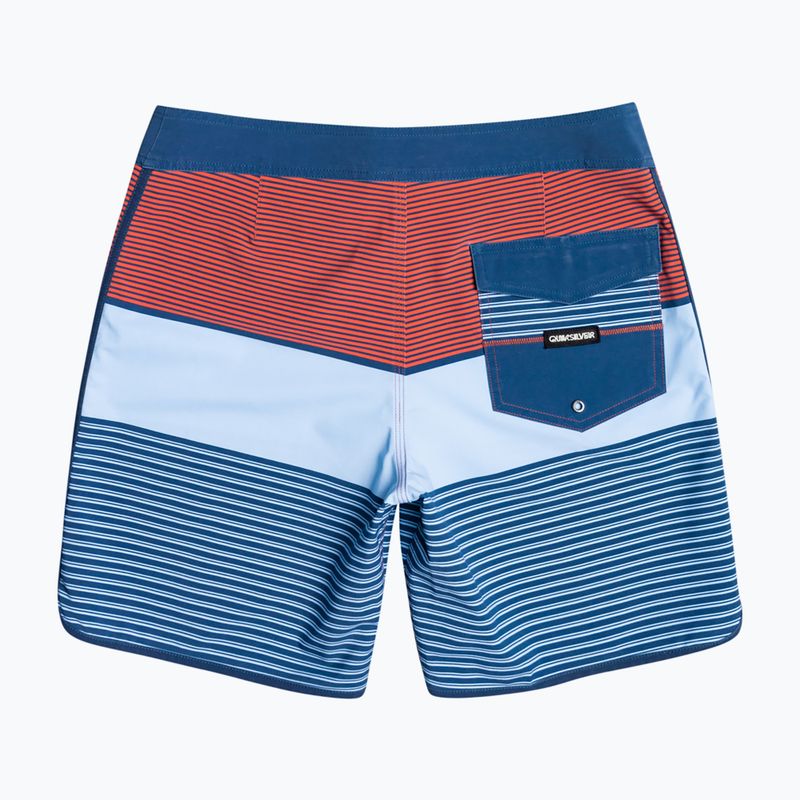 Pánske plavecké šortky Quiksilver Surfsilk Tijuana 18" modro-oranžové EQYBS04651-BSN6 2