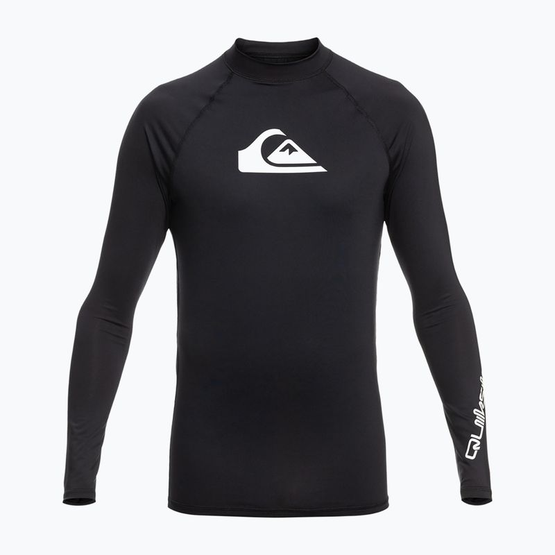Quiksilver Pánske plavecké tričko All Time Black EQYWR03357-KVJ0