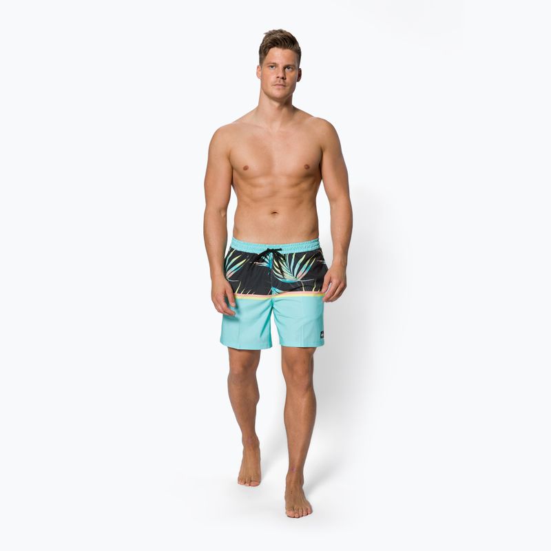 Quiksilver pánske plavecké šortky Ocean Division 17" svetlo modré EQYJV03891-BGD6 2