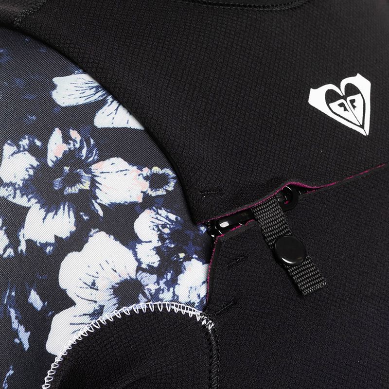 Dámsky neoprénový oblek ROXY 3/2 Elite XT ST Printed FZ GBS 2021 true black/black flowers 4