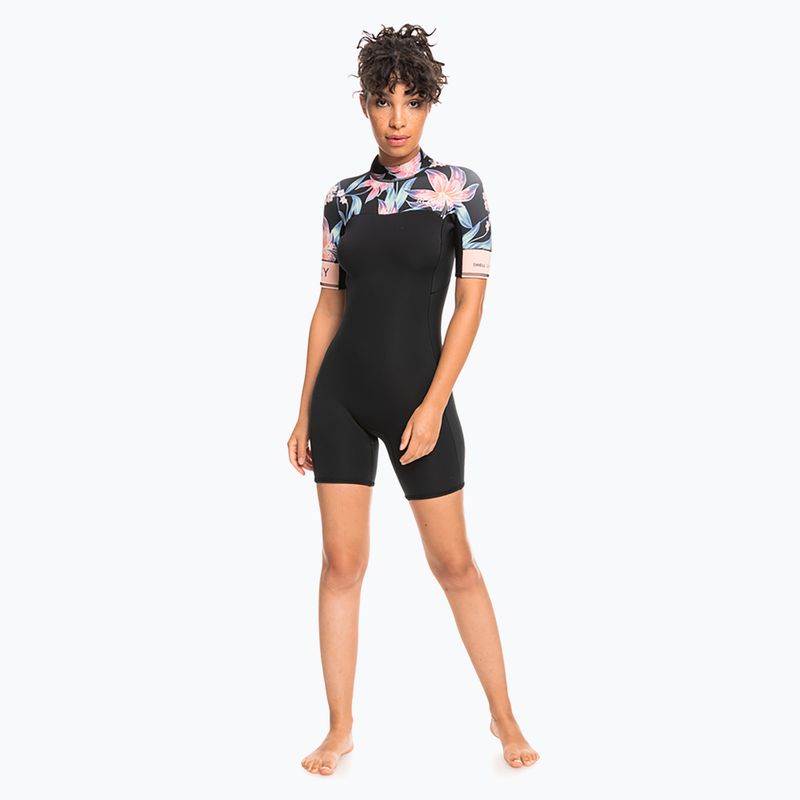Dámsky neoprénový oblek ROXY 2.0 Swell Series SS BZ QLCK 2021 anthracite paradise found s 2