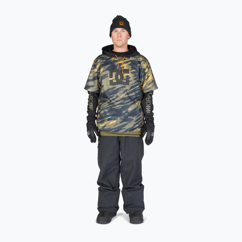 Pánska snowboardová mikina DC Dryden angled tie dye ivy green 2