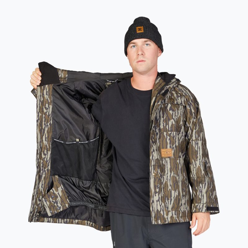 Pánska snowboardová bunda DC Servo mossy oak original bottomland 7