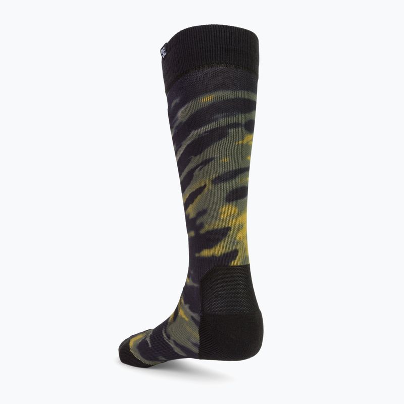 Pánske ponožky na snowboard DC Sanctioned angled tie dye ivy green 2